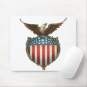 ヴィンテージ愛国主義誇りを持った、イーグル国旗 マウスパッド (マウス)