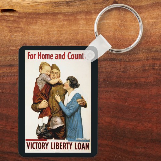 ヴィンテージ愛国兵による勝利貸出 キーホルダー (裏面)