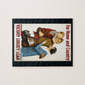 ヴィンテージ愛国兵による勝利貸出 ジグソーパズル (横)