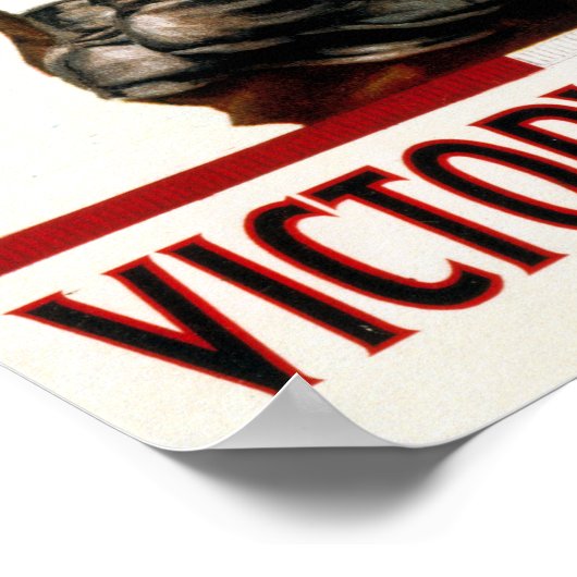 ヴィンテージ愛国兵による勝利貸出 ポスター (角)