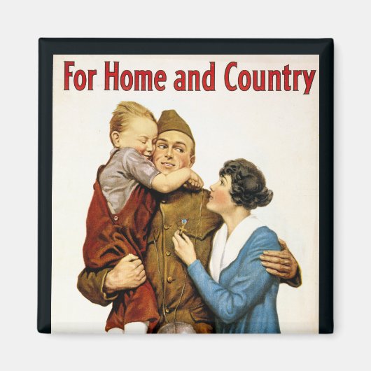 ヴィンテージ愛国兵による勝利貸出 マグネット (正面)