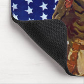 ヴィンテージ愛国兵(アメリカ国旗) マウスパッド (コーナー)