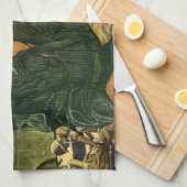 ヴィンテージ愛国医療ナースオン電話 キッチンタオル (四つ折り)