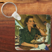 ヴィンテージ愛国医療ナースオン電話 キーホルダー (正面)