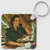 ヴィンテージ愛国医療ナースオン電話 キーホルダー (裏面)