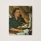 ヴィンテージ愛国医療ナースオン電話 ジグソーパズル (縦)