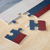 ヴィンテージ愛国同盟池スケートで滑るリンク ジグソーパズル (側面)