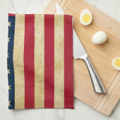 ヴィンテージ愛国国旗 キッチンタオル (四つ折り)