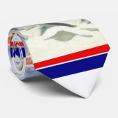 ヴィンテージ愛国女性wアメリカ国旗のポスターアート ネクタイ (ロール)