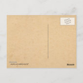 ヴィンテージ愛国少女&アメリカ国旗を持つ少年 ポストカード (裏面)