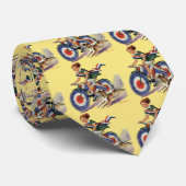 ヴィンテージ愛国心、愛国心のある自転車に乗る女の子 ネクタイ (ロール)