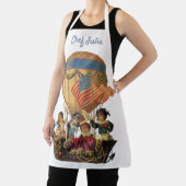 ヴィンテージ愛国心、熱気球の子供 エプロン (インサイチュ)