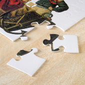 ヴィンテージ愛国心、熱気球の子供 ジグソーパズル (側面)