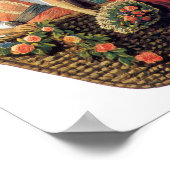 ヴィンテージ愛国心、熱気球の子供 ポスター (角)