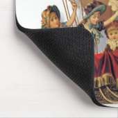 ヴィンテージ愛国心、熱気球の子供 マウスパッド (コーナー)