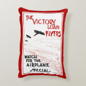 ヴィンテージ愛国戦勝機飛行機 アクセントクッション (裏面(縦))