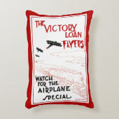 ヴィンテージ愛国戦勝機飛行機 アクセントクッション (正面(垂直))