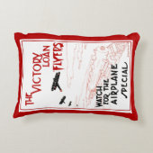 ヴィンテージ愛国戦勝機飛行機 アクセントクッション (裏面)