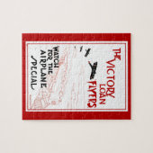 ヴィンテージ愛国戦勝機飛行機 ジグソーパズル (横)