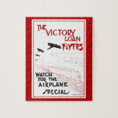 ヴィンテージ愛国戦勝機飛行機 ジグソーパズル (縦)