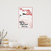 ヴィンテージ愛国戦勝機飛行機 ポスター (キッチン)