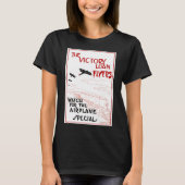ヴィンテージ愛国戦勝機飛行機 Tシャツ (正面)