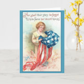 ヴィンテージ愛国海軍メモリアルデーカード カード (黄色い花)