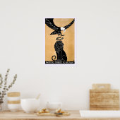 ヴィンテージ愛国獅子とイーグルイギリスアメリカ ポスター (キッチン)