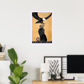 ヴィンテージ愛国獅子とイーグルイギリスアメリカ ポスター (ホームオフィス)