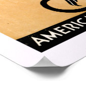 ヴィンテージ愛国獅子とイーグルイギリスアメリカ ポスター (角)