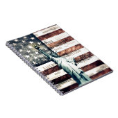 ヴィンテージ愛国的なアメリカの自由 ノートブック (右側)