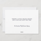 ヴィンテージ愛国的なアメリカ国旗のビジネス企業の シーズンカード (裏面)