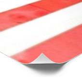 ヴィンテージ愛国的なアメリカ国旗の木柵 ポスター (コーナー)