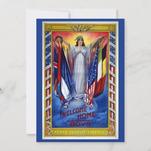 ヴィンテージ愛国的なアメリカ平和正義の自由 (正面)