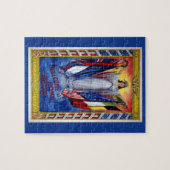 ヴィンテージ愛国的なアメリカ平和正義の自由 ジグソーパズル (横)