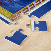 ヴィンテージ愛国的なアメリカ平和正義の自由 ジグソーパズル (側面)