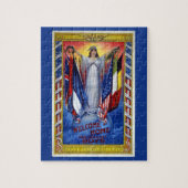 ヴィンテージ愛国的なアメリカ平和正義の自由 ジグソーパズル (縦)