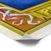 ヴィンテージ愛国的なアメリカ平和正義の自由 ポスター (角)