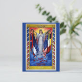 ヴィンテージ愛国的なアメリカ平和正義の自由 ポストカード (スタンド正面)