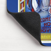 ヴィンテージ愛国的なアメリカ平和正義の自由 マウスパッド (コーナー)