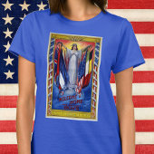 ヴィンテージ愛国的なアメリカ平和正義の自由 Tシャツ