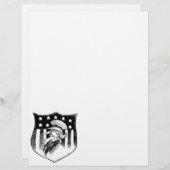 ヴィンテージ愛国的なアンクルサムとアメリカ国旗 (正面/裏面)