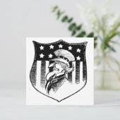 ヴィンテージ愛国的なアンクルサムとアメリカ国旗 (スタンド正面)