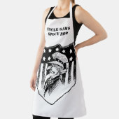 ヴィンテージ愛国的なアンクルサムとアメリカ国旗 エプロン (インサイチュ)