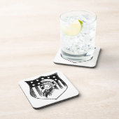 ヴィンテージ愛国的なアンクルサムとアメリカ国旗 コースター (右側)