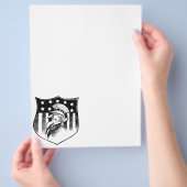 ヴィンテージ愛国的なアンクルサムとアメリカ国旗 チラシ (手)