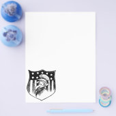 ヴィンテージ愛国的なアンクルサムとアメリカ国旗 チラシ (シングル)