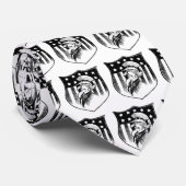 ヴィンテージ愛国的なアンクルサムとアメリカ国旗 ネクタイ (ロール)