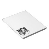 ヴィンテージ愛国的なアンクルサムとアメリカ国旗 ノートパッド (アングル)