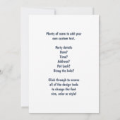 ヴィンテージ愛国的なアンクルサム私はあなたがほしい 招待状 (裏面)